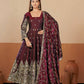 Shimmer Silk Cording Sequin Anarkali Gown Set