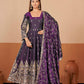 Shimmer Silk Cording Sequin Anarkali Gown Set