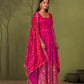 Shimmer Silk Cording Sequin Anarkali Gown Set