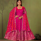 Shimmer Silk Cording Sequin Anarkali Gown Set