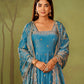 Shimmer Silk Cording Sequin Anarkali Gown Set