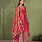 Shimmer Silk Cording Sequin Anarkali Gown Set