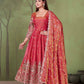 Shimmer Silk Cording Sequin Anarkali Gown Set