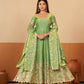 Shimmer Silk Cording Sequin Anarkali Gown Set