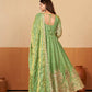 Shimmer Silk Cording Sequin Anarkali Gown Set