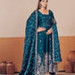 Shimmer Silk Cording Sequin Anarkali Gown Set