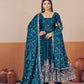 Shimmer Silk Cording Sequin Anarkali Gown Set