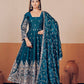 Shimmer Silk Cording Sequin Anarkali Gown Set
