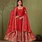 Shimmer Silk Cording Sequin Anarkali Gown Set
