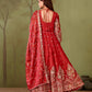 Shimmer Silk Cording Sequin Anarkali Gown Set