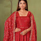 Shimmer Silk Cording Sequin Anarkali Gown Set