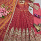 Shimmer Silk Cording Sequin Anarkali Gown Set
