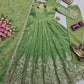 Shimmer Silk Cording Sequin Anarkali Gown Set