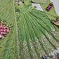 Shimmer Silk Cording Sequin Anarkali Gown Set