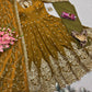 Shimmer Silk Cording Sequin Anarkali Gown Set