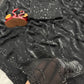 Midnight Black Space Silk Saree with Diamond Work for Party and Reception Wear