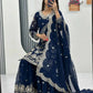 Embroidered Fox Georgette Sharara Set