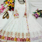 Peacock Border Anarkali Gown