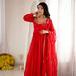 Coral Paisley Sequin Anarkali
