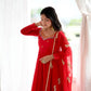 Coral Paisley Sequin Anarkali