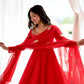 Coral Paisley Sequin Anarkali