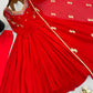 Coral Paisley Sequin Anarkali