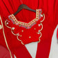 Coral Paisley Sequin Anarkali