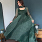 Green Bandhani Print Anarkali