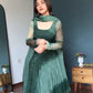 Green Bandhani Print Anarkali