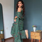 Green Bandhani Print Palazzo Set