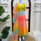 Pastel Ombre Digital Print Anarkali
