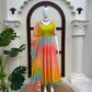 Pastel Ombre Digital Print Anarkali