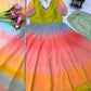 Pastel Ombre Digital Print Anarkali