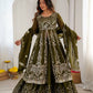 Silk Sequin Jacket Style Lehenga Set