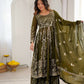 Silk Sequin Jacket Style Lehenga Set