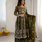 Silk Sequin Jacket Style Lehenga Set