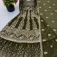 Silk Sequin Jacket Style Lehenga Set