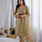 Beige Mirror Patchwork Kurta Set