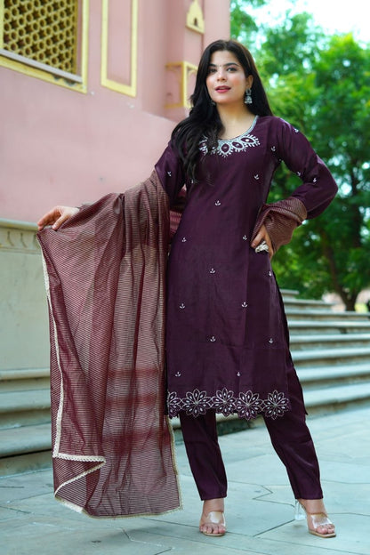Mirror Work Sequin Kurta Set