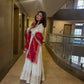 Ivory Sequin Anarkali Set