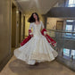 Ivory Sequin Anarkali Set