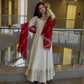 Ivory Sequin Anarkali Set