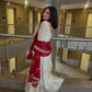 Ivory Sequin Anarkali Set