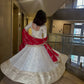 Ivory Sequin Anarkali Set
