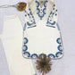 Ivory Mirror-Work Kurta Set