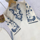 Ivory Mirror-Work Kurta Set