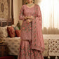 Elegant Fendy Silk Sharara Set for Eid and Festive Wear