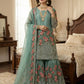 Elegant Fendy Silk Sharara Set for Eid and Festive Wear