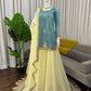 Premium Fendy Silk Palazzo Set with Mirror Work for Festive and Wedding Wear