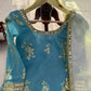 Premium Fendy Silk Palazzo Set with Mirror Work for Festive and Wedding Wear